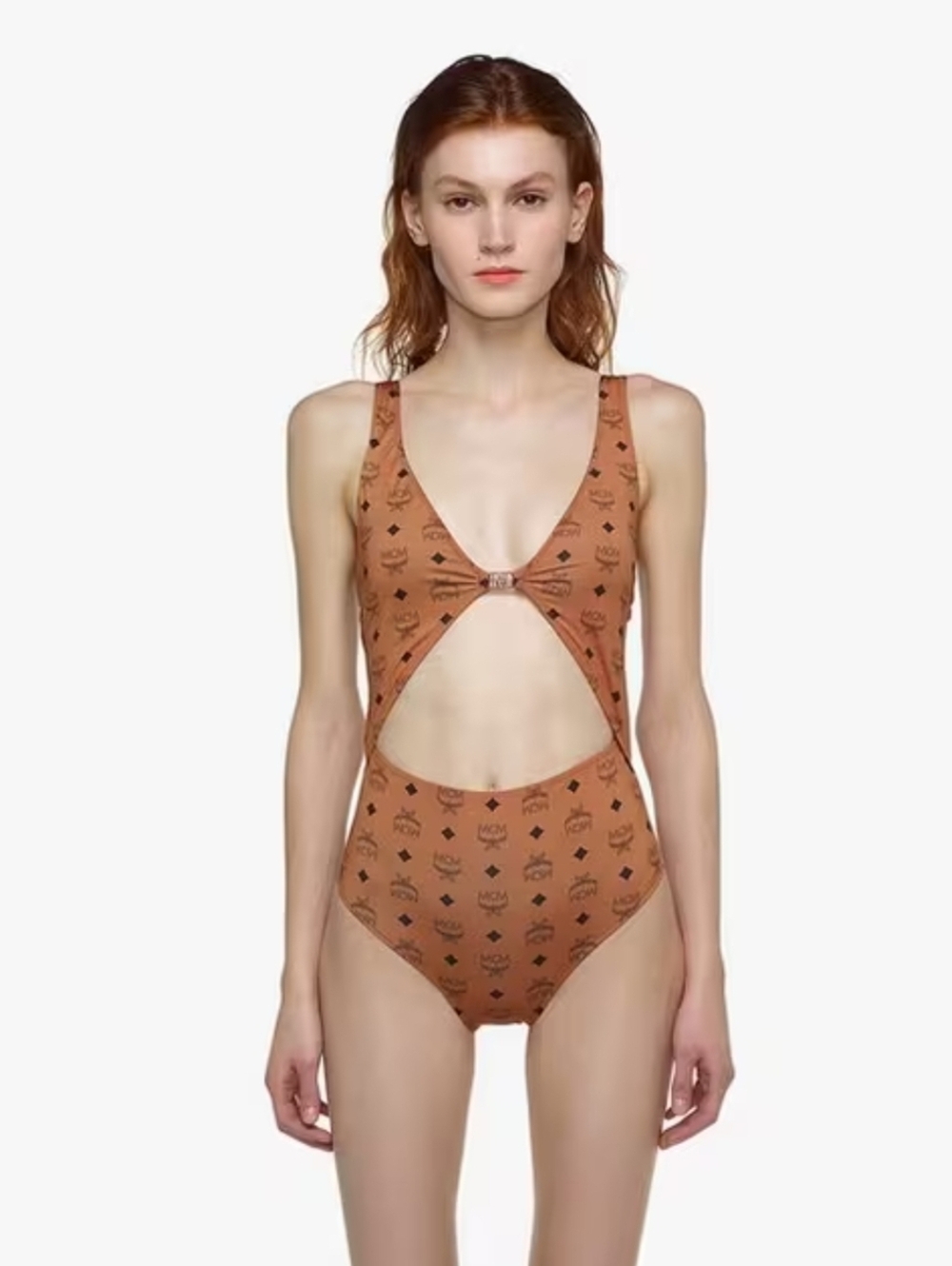 MCM Monogram Print Swimsuit (NWT)
